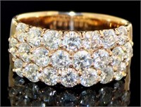 18kt Gold 3.00 ct Natural Diamond Ring