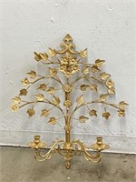Ornate Gilt Metal Candle Sconce