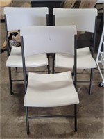 Lifetime - Foldable White Chairs
