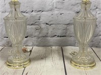 Etched Crystal Table Lamps