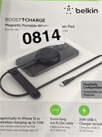 BELKIN MAGNETIC WIRELESS CHARGER PAD RETAIL $20