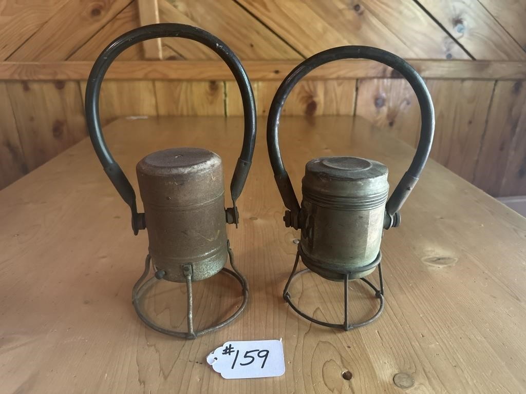 2 VINTAGE RAILROAD LANTERNS