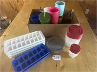 RUBBERMAID CONTAINERS, ICE TRAYS, AND VARIOUS
