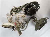 Ornate Metal Moveable Wall Sconce