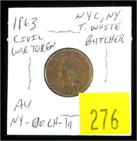 1863 Civil War token, Butcher