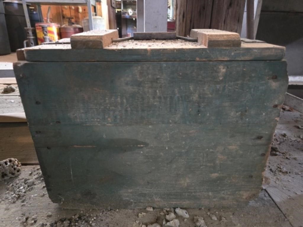 Vintage military wood crate