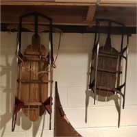 Pair of Vtg Sleds