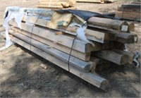 Bundle of Assorted Milled & Peeled Logs, Approx