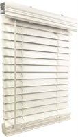 US Window and Floor 2 Cordless Faux Wood Blinds