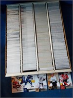 Box of upper deck hockey cards