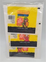 1989 Nintendo Game Pack Card Wrappers Mario, Peach