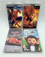 PSP Video Games (4) Eyepet, Cars, Spiderman