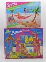 Barbie Sun Sensation & Hawaiian Fun Playset Lot(2)