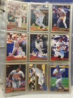 Binder Full of Vintage Baseball Sports Cards