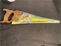HandPainted On Both Sides Handsaw Autographed
