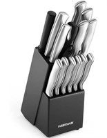 15-Piece Stainless Steel Kitchen Knife Set
