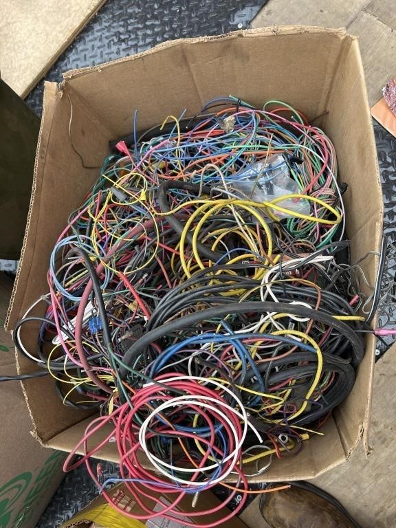 Large box assorted wire and harnesses