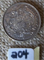Canadian Silver 1949 Fifty Cents Coin