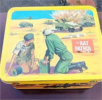 1967 Aladdin Rat Patrol Metal Lunchbox Thermos
