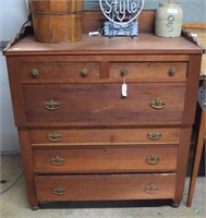 two over four 20th century dresser with backsplash