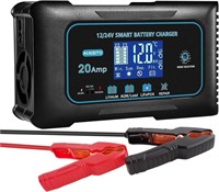 20 Amp Lithium Battery Charger, 12V and 24V