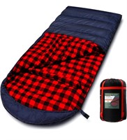 PALLYGO 0 Degree Cotton Flannel Sleeping Bag