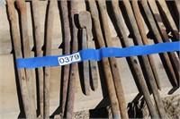 LOT OF TEN ANTQ. FORGE TONGS