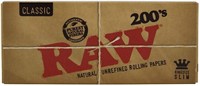 RAW Classic 200 King rolling paper x3