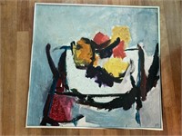 Abstract Painting "Fruit On Table"