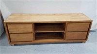 TEAK CREDENZA WITH 4 DRAWERS