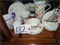 Assorted Cups/Saucers