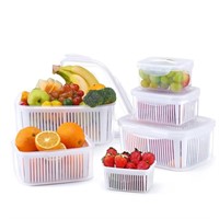 E6476  Luxear Vegetable Storage Containers, 5 Pack