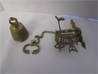 Vintage brass dinner bell
