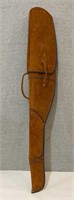 Vintage suede leather gun case