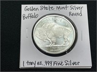 Golden State Mint Buffalo Silver Round