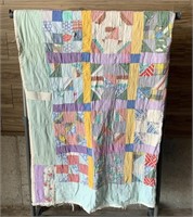Vintage quilt - has age  wear