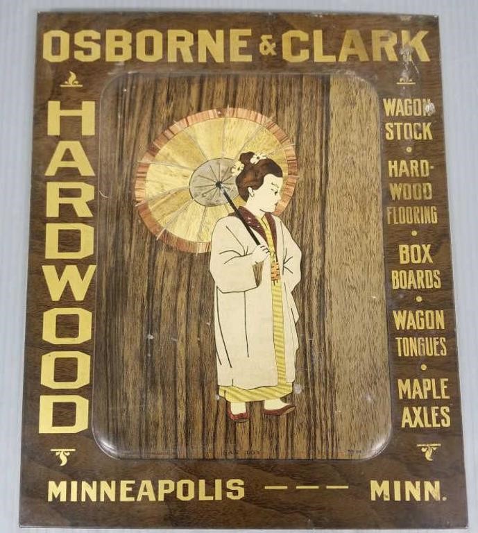Antique Osborne & Clark - Minneapolis, MN tin