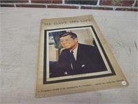 JFK Newspaper Account of A President
