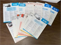 32 PIECES OF IH TRUCK SPEC SHEETS