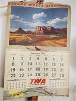 1953  TWA Calendar - missing January