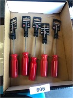 3/16 x 6" Powerbuilt Screwdrivers