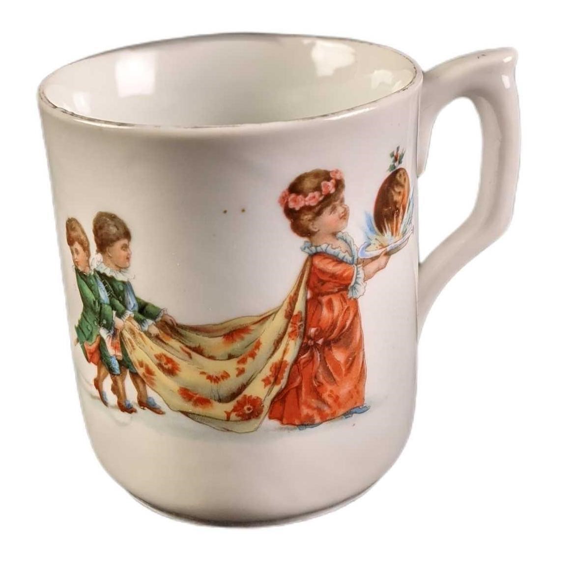 Vintage German Porcelain Christmas Child's Mug