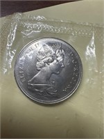 1968 Uncirculated Canadian dollar coin