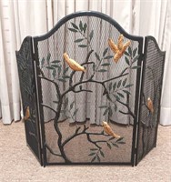 Bird and Branch Fire Screen