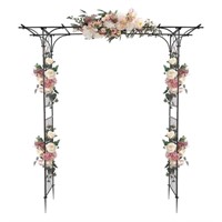 N5562  Zimtown Metal Garden Arch, 6.8 Ft