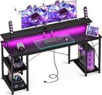 ODK 55-inch Gaming Desk  LED  Power Outlets