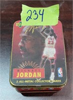 Michael Jordan, Upper Deck metal cards, 5 total