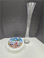 Betty Boop Collectible Plate & Vase 23.5" High
