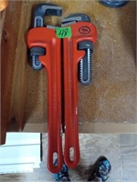2 Pipe wrenches 14"