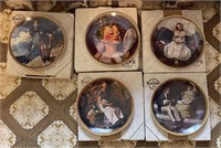 5 Rockwell Rediscovered Women Collector's Plates